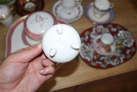 A quantity of mixed cabinet cups and 19th century and later ceramics